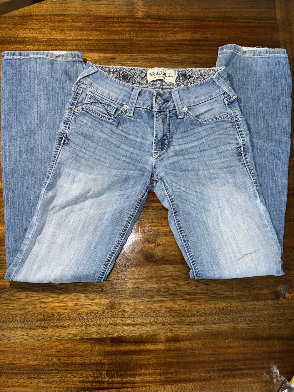 Ariat REAL Light Blue Bootcut Jeans 25R